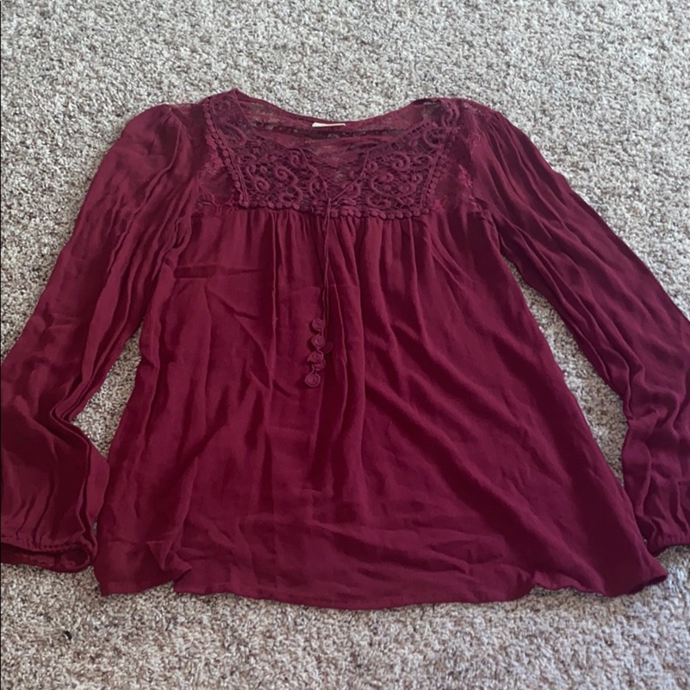 Long sleeve blouse